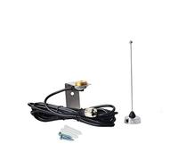 Antenne HYS 70 cm UHF 1/4 Wave NMO 400-470 Mhz avec trou de support en L en acier inoxydable et câble coaxial RG-58 environ 4 m pour Motorola Kenwood Icom Vertex UHF Émetteur-récepteur FM mobile