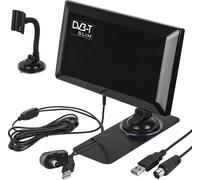 Antenne intérieure active DVB-T/T2 H.265 HEVC Antenne amplifiée avec amplificateur Ventouse Support USB 5V
