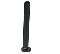 Hama Antenne intérieure (Antenne Réception Radio Numérique (Dab/Dab+) et Analogique FM, Amplification du Signal Actif jusqu'à 30 DB, Cäble 1.5m, Fiche F mâle, Alim Secteur) Noir