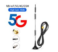 Antenne magnétique GSM 4G 5G 600-6000Mhz 18dBi SMA mâle avec câble 1.5M 3M antenne Wifi 2.4G pour Modem routeur sans fil SMA Male