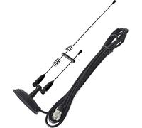 Antenne Mobile à Double Bande, Fouet magnétique 144/430 MHz avec câble coaxial RG58U de 4 mètres pour émetteur-récepteur Yaesu Midland Icom Motorola Kenwood (Noir)