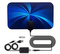 Antenne numérique,Antenne DVB-T2 4K avec Puce IC Intelligente avancée | Conception Mince de réception de Signal au Sol d'amplificateur d'antenne TV pour la réception de Signe de TV Lovoice