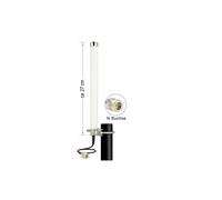 Antenne Omni-Directionnelle DeLOCK 12491, 6.5dBi, Type-N, 0.698-0.960/1.71-2.7 GHz, Impédance 50 Ohm, H:270mm, Diam:2.2cm, Extérieure, RG-174