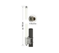 Antenne Omni-Directionnelle DeLOCK 12504 - 8.7 GHz, 8 dBi, Connecteur Type-N, Impédance 50 Ohm, Polarisation Verticale, ROS 1.5, Puissance 100W, Ø26cm