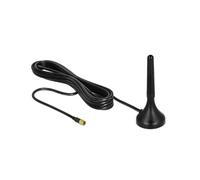 Antenne Omni-directionnelle DeLOCK 12583, SMA Mâle, 2 dBi, 0.698-0.96/1.71-2.17/2.5-2.7 GHz, IPX5, Câble RG-174 A/U 3m, Montage Mural