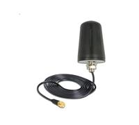 Antenne Omni-Directionnelle DeLOCK 89534 2.4-2.5 GHz 3 dBi SMA Mâle, IP67, Câble RG-174 3m, ABS Noir, H 75mm, Ø 5.35cm, Polarisation Linéaire/Verticale