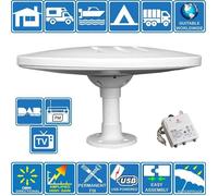 Antenne Omnidirectionnelle - HELIO - Helio Magnet - Amplifiée - DVB-T2 - FM DAB