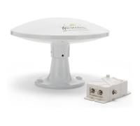 Antenne Omnidirectionnelle Terrestre TNT HD DVB-T-T2 Dab - 12-24-220 V - Kit Complet avec Câbles et Puissant Amplificateur.[Q107]