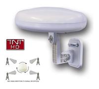 Antenne omnidirectionnelle TNT HD - HD LINE - Ronde 360° - Amplificateur 32dB - Coque imperméable