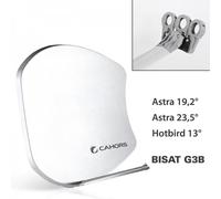 Antenne Multisatellite SMC Bisat - 3 Sorties sans LNB, Gain 37,5 DB, Astra 19,2°, Astra 23,5°, Hotbird 13°