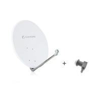 Antenne Parabole Satellite ALU Cahors HDME ANT 80HD + LNB Single - 80CM, 38,1dB, 12,625GHz