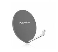 Antenne Parabole Satellite Fibre - Cahors SMC 80 UNI - 80 CM, Gain 38,25 dB, Bande de fréquence 0,7 - 12,75 GHz