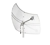 Antenne parabolique directionnelle extérieure à gain élevé 2,4 GHz 24 dBi (2400-2483 MHz) longue portée N-femelle connecteur pour caméra de sécurité routeur WI FI