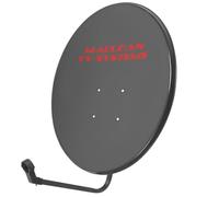 Maclean MCTV-929 Satellitenschüssel mit LNB-Halterung und Masthalterung Sat Antenne Satspiegel LNB Tragarm Phosphatierter Stahl (90cm Durchmesser)