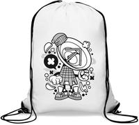 Antenne parabolique SETI pour télescope électromagnétique Art Gym Sac décontracté avec cordon de serrage Blanc