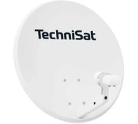 TechniSat TECHNITENNE 60 - Antenne parabolique pour 2 participants (Installation Satellite numérique de 60 cm, kit Complet Comprenant avec Support de mât et LNB Twin Universel) Gris Clair