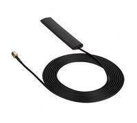 Antenne patch invisible à position ajustable pour une meilleure réception radio. Fixation adhésive sur pare-brise ou vitre de voiture. Compatible