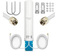 57045 Antenne blanche SMA-J 50W 600-2700MHz 50Ω 3 mètres 12dBi -20-85°C QOLTEC