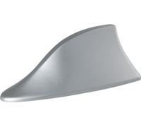 Antenne Radio Aileron de Requin Argentée Autocollante