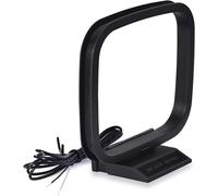 Antenne Radio AM Cadre avec 2 Broches Fil Nu Antenne Chaine HiFi Intérieur Compatible avec Denon Pioneer Onkyo HiFi Récepteur Stéréo Bluetooth AV Audio Système Cinéma Home
