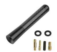Antenne Radio Courte Universelle pour Voiture 3,5 cm/8 cm/12 cm, en Fibre de Carbone Noire, antenne de Toit FM/AM, antennes de réception en métal(Black,8cm)