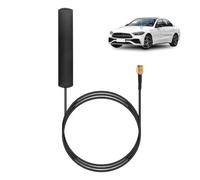 Antenne radio Dab + avec adaptateur SMA et câble de 3 m, antenne disque pour une réception radio numérique claire, compatible avec Ford, Opel, Seat, Skoda, Kenwood, Alpine, Sony, antenne de voiture