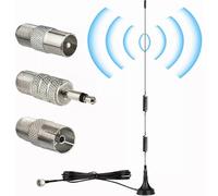 Antenne radio DAB/FM 7 dBi avec câble de 3 m et base magnétique pour radio numérique