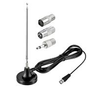 Antenne Radio Dab FM Télescopique 79CM Intérieure avec Base Magnétique et Câble de 3m, Réception Haute Fidélité pour Systèmes HiFi, Tuner FM, Poste Radio et Récepteurs Stéréo Dab+