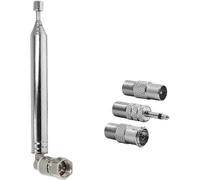 Antenne radio DAB télescopique 75 ohms compatible avec mini-chaîne HiFi AV et FM