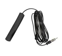 Antenne Radio de Voiture Adhésive pour Pare-Brise, Noire | Signal Renforcé, Design Discret, Caoutchouc et Cuivre, pour Autoradio et Déplacements Quotidiens