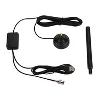 Antenne Radio FM 308PLUS pour Usage Domestique Antenne FM télescopique avec Base magnétique Radio Universelle pour récepteur stéréo intérieur avec câble coaxial de 2 m