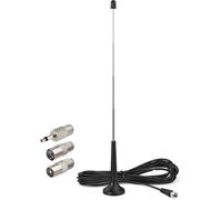 Antenne Radio FM Dab 75 Ohm Base Magnétique pour Denon Pioneer Onkyo Sherwood Panasonic Chaine HiFi Amplifiée Stéréo