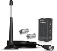 Antenne Radio Fm Dab Intérieur Télescopique 75 Ohm Base Magnétique Câble 3M Pour Denon Pioneer Onkyo Récepteur Stéréo Maison Tuner Hifi