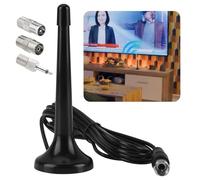 Antenne Radio FM Dab Intérieur Télescopique avec Base Magnétique - Réception de Haute Qualité, Câble d'Extension de 3 mètres, Idéal pour Tuner Radio Portable et Récepteur Hi-FI