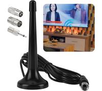 Antenne Radio Fm Dab Intérieur Télescopique Avec Base Magnétique - Réception De Haute Qualité, Câble D'Extension De 3 Mètres, Idéal Pour Tuner Radio Portable Et Récepteur Hi-Fi[X405]