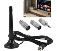 Antenne Radio FM DAB Intérieure Télescopique avec Base Magnétique,Câble d'Extension de 3 Mètres,Idéale pour Tuner Radio Portable et Récepteur Hi-Fi,Réception de Haute Qualité et Installation Facile