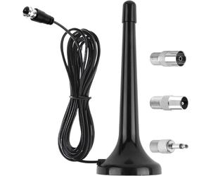 Antenne radio FM/DAB pour système stéréo et récepteur AV - Universelle pour intérieur avec câble d'extension
