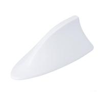 Antenne radio FM de rechange pour voiture style aileron de requin avec câble de connecteur FM AM pour installation de toit de véhicule (blanc)
