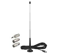 Antenne radio FM intérieure télescopique avec base magnétique 3 adaptateurs