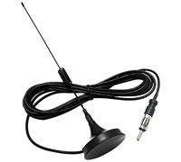 Antenne radio FM noire avec base aimantée - Remplacement automatique de l'antenne améliore la portée de réception du signal pour lecteur multimédia, véhicule, camion Raxove