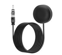 Antenne Radio FM Voiture, Antenne Radio FM Universelle pour Pare-Brise de Voiture avec Fiche DIN 3 m Câble D'extension pour Véhicules, SUV, Camions