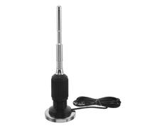 Antenne Radio Magnétique pour Voiture, Base Magnétique, Argenté | Montage sur Toit, sans Perçage, Alliage D’aluminium et Caoutchouc, pour Véhicules et Camping-cars