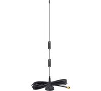 Antenne Radio Masculine SMA de Base Magnétique pour Radioamateur Double Bande VHF 136-174MHz UHF 400-460MHz Compatible avec Talkie-walkie Radio Portable à la Main au Jambon VERTAX BaoFeng