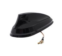 Antenne Radio Noire Auto Autocollante Aileron De Requin 17 CM SIMONI RACING