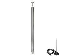 Antenne radio portable de rechange - 7 sections - 110 cm - Compatible avec TV ATSC DVB-T DVB-T2 - Radio intérieure portable - Récepteur stéréo Bluetooth AV Audio Vedio Home Cinéma (1 pièce)