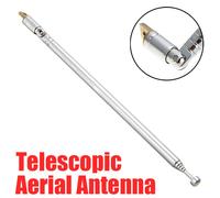 Antenne Radio TV de remplacement, récepteur FM antenne aérienne télescopique 6 Sections universelle pour équipement Radio TV