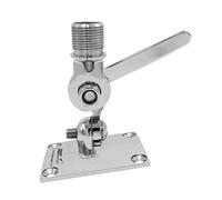 Antenne radio VHF en acier inoxydable pour bateau avec support à cliquet réglable