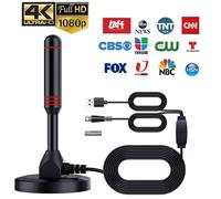 Antenne récepteur de Signal TV amplifiée numérique Hd,Super signal,200 Miles,UltraHdtv,avec amplificateur antenna