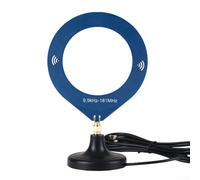 Antenne réceptrice large bande 9,9 kHz-181 MHz avec 3 mètres pour câble SMA pour radios définies par logiciel, scanners et récepteurs, couvertures AM FM ondes courtes bandes aéronautiques légères Bleu