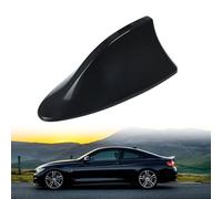 Antenne Requin Voiture Universelle en Forme Antenne D'aileron de Requin - Antenne de Voiture avec FM/AM Radio Signal avec Base adhésive étanche pour Auto SUV Camion Van (Noir)